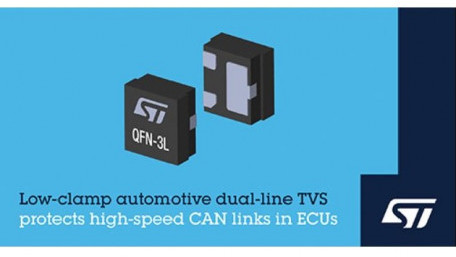 Low-Capacitance Automotive TVS from STMicroelectronics Delivers Protection for High-Speed Interfaces