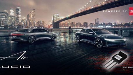 Lucid’s New Luxury EV Has an Incredibly Fast Charger, and It’s Driven by ROHM’s SiC MOSFETs 