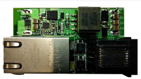 PoE Powered Device and 12V/600mA No-Opto Flyback DC-DC Reference Design