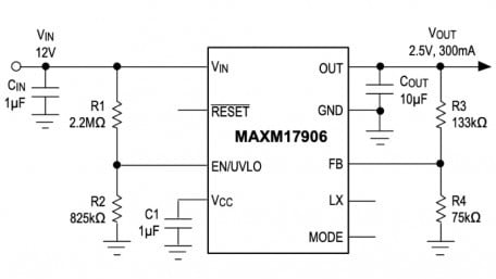 300mA Synchronous Step-Down DC-DCs with Integrated Controller