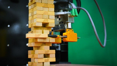Robot Combines Vision and Touch to Learn the Game of Jenga