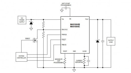 Protection IC for 12V Bus with an Integrated MOSFET and Lossless Current Sensing