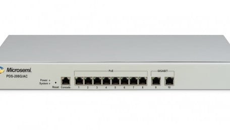 Ceiling Power-Over-Ethernet Switch for PoE Lighting