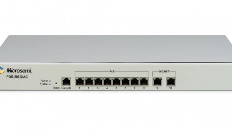 Ceiling Power-Over-Ethernet Switch for PoE Lighting