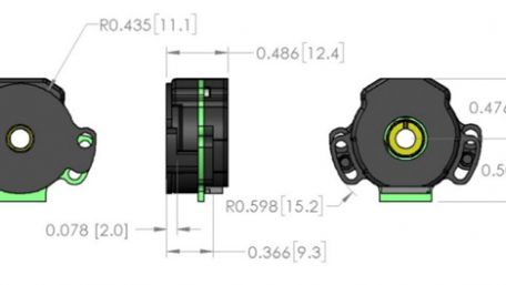 Miniature High-Resolution Rotary Encoder with Built-In BLDC Motor Commutation