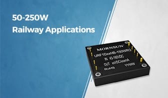 Mornsun Extends EN50155-Compliant Railway DC-DC Offering