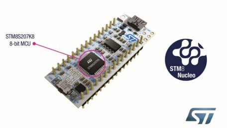 8-Bit MCU Dev Boards Feature 12 High-Current Outputs