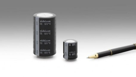 Miniaturized Snap-In Aluminum Electrolytics Rated for 5,000 Hours at 105°C