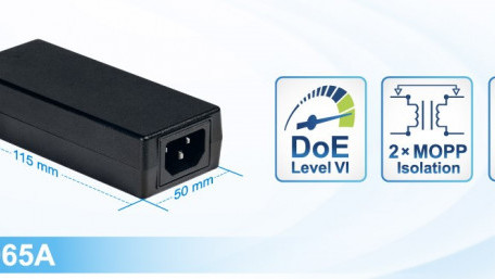 Compact 65W AC-DC Adapters for Medical and Industrial Applications
