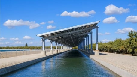 No Land Needed: Solar Canopies Cover California Canals
