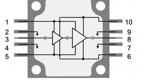 60W GaN Power Amplifier for Commercial and Military Applications