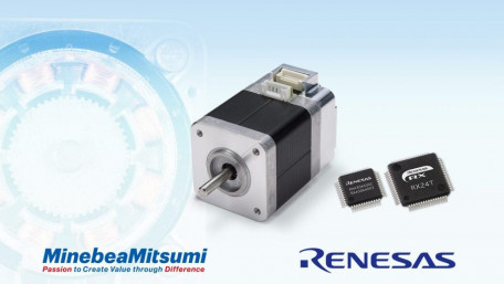 Renesas and MinebeaMitsumi Offer Stepping Motor Solutions for Robots with Evaluation Kit