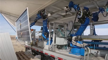 Portable Factories Automate Large Solar Installations