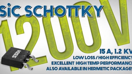 1200-Volt SiC Schottkys for High-Temperature Designs