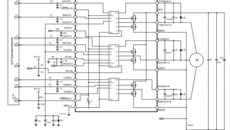Integrated 3-Phase Inverter with 5A / 1.0 Ohm / 600V N-channel MOSFETs