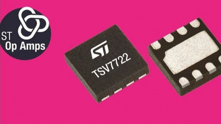 STMicro Debuts Op Amp With Unity-Gain-Stability and a 22MHz Gain Bandwidth Product