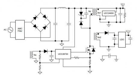 15-W Dual Output Isolated Bias AC-DC with 4-mW Standby – Reference Design