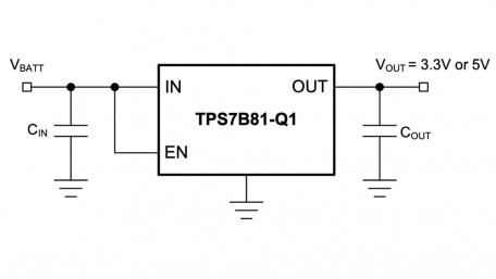Automotive LDO Linear Regulator for 40V Applications with 2.7µA IQ