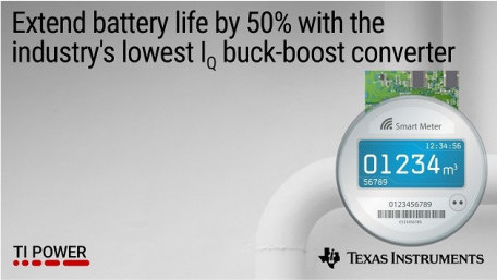 TI’s New DC/DC Buck-Boost Converter Extends Battery Life by 50%
