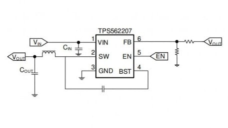 4.3-V to 17-V Input, 2-A Synchronous Buck Converter in SOT563