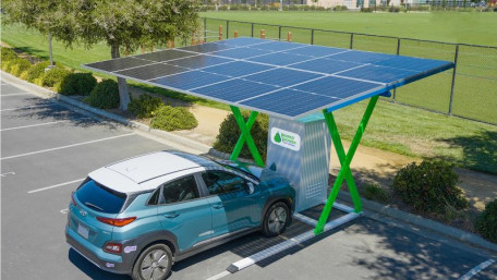 Solar Canopy Provides EV Charging Off-Grid and Under the Sun