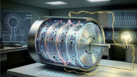 Tesla-Type Turbine Generates Electricity Using Air and Static