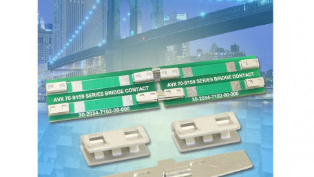 Three-Piece Contact System for Linear LED & Coplanar PCB Connections