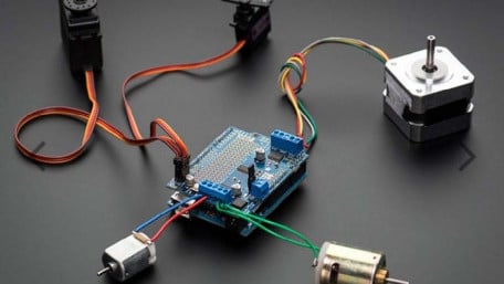 Upgraded Adafruit Motorshield Kit for Robotics Dev Projects