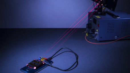 Using a Laser to Wirelessly Charge a Smartphone Safely Across a Room