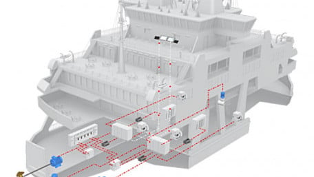 Compact DC-Based Power Distribution System for Smaller Marine Vessels