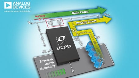 35V Hot-Swappable Supercapacitor Backup Power Controller