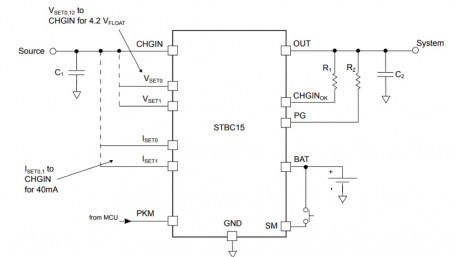 40mA Linear Charger for Thin-Film Batteries in Wearables and IoT