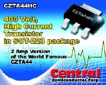 Central Semiconductor Debuts CZTA44HC Transistor