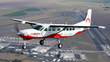 All-Electric Plane Takes Flight with Battery-Powered Motor