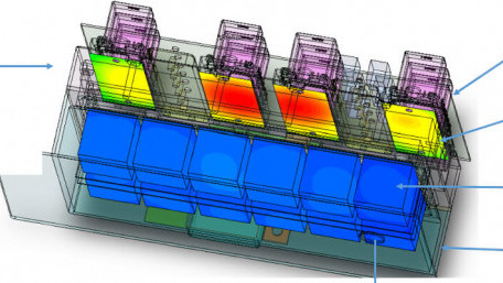 Immersed, Integrated Aircraft Fuel Cell System Converter