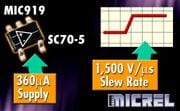 Micrel Presents New MIC918 and MIC919 Op Amps
