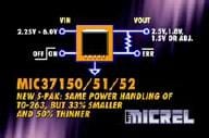 Micrel Offers New MIC37150/1/2 LDO Regulator