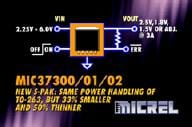 Micrel Debuts New MIC3730X LDO Regulator Family