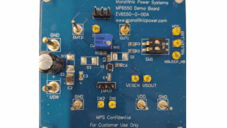 22V, 2A H-Bridge DC Brushed Motor Driver Evaluation Board
