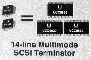 Unitrode Intros UCC5628 Multimode SCSI Terminator