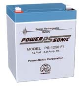 Power-Sonic Intros PS-1250 Rechargeable Sealed Lead-Acid Battery