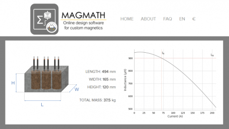 Online Design Software for Custom Cement Magnetics