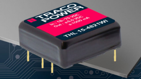 Compact 15W Single/Dual Output DC-DCs with Optional Heatsinks Integrate Filters