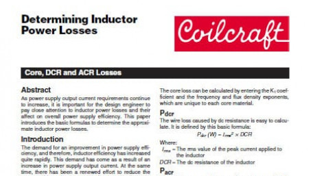Determining Inductor Power Losses