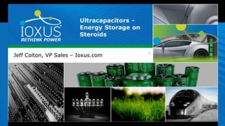 Webinar - Ultracapacitors: Energy Storage on Steroids