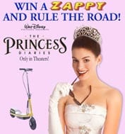 ZAPPY Scooter Featured in <i>The Princess Diaries</i>