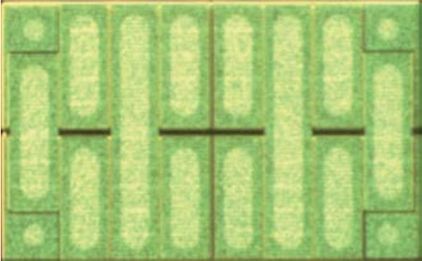 Four eGaN FETs integrated onto one chip.